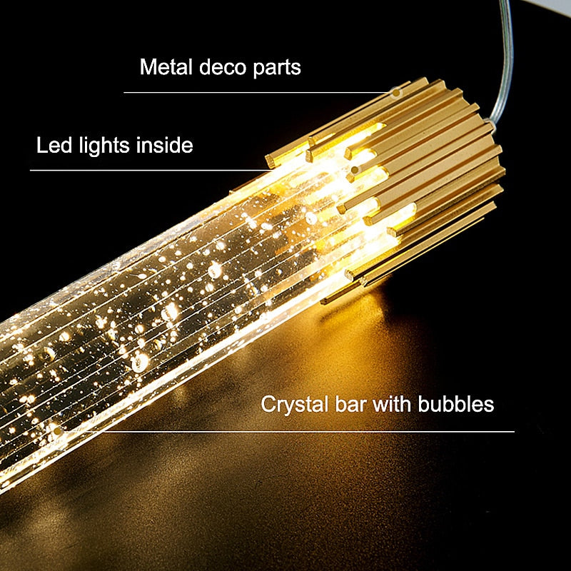 SkandiShop Modern Luxury Crystal Pendant Lamp